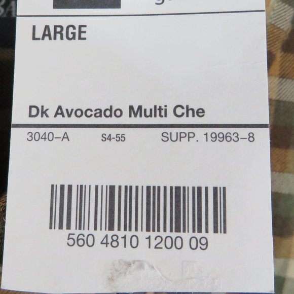 St. John's Bay* Men's Long Sleeve Button Down Curved Hem Pocket Shirt~Size Large - Picture 4 of 11